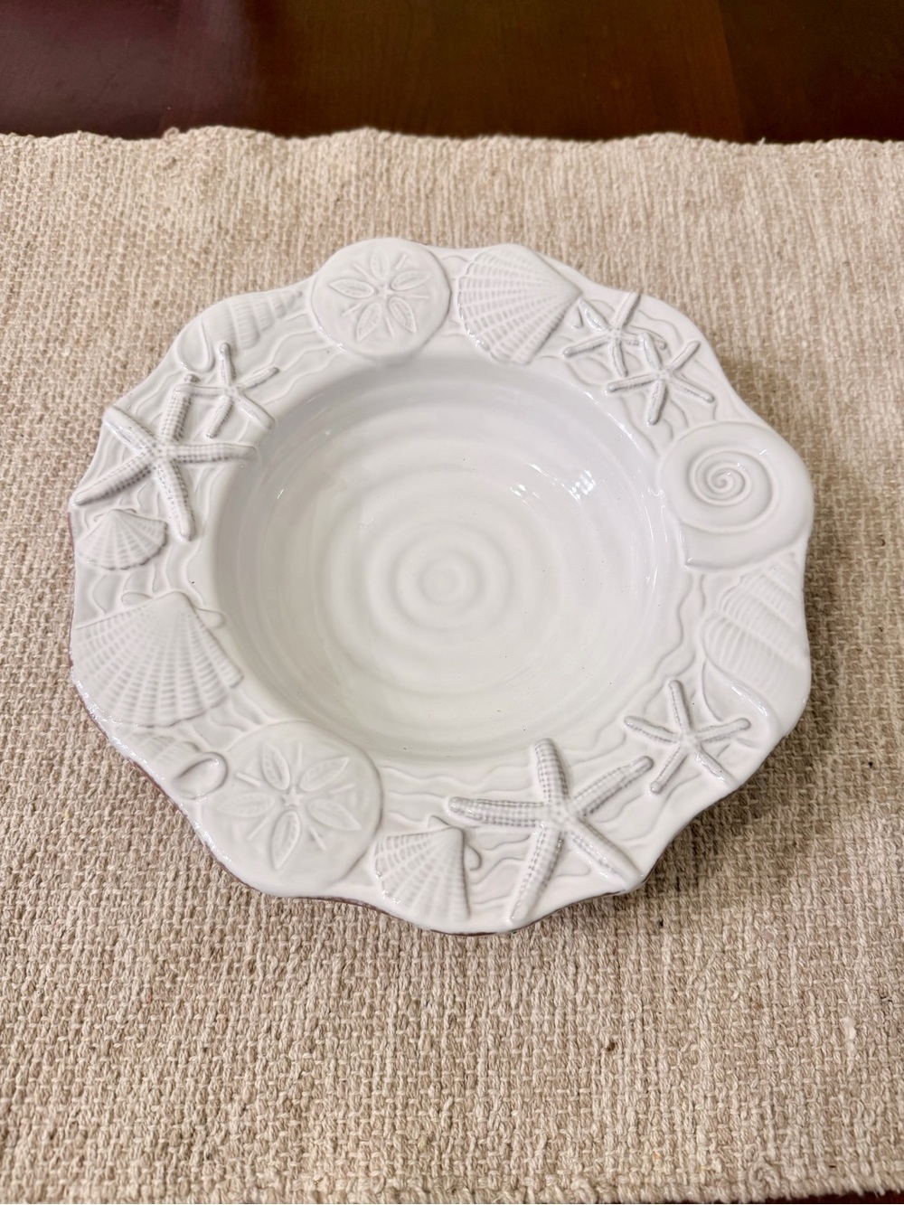 Mud Pie ‘SANIBEL’ Coastal Embossed Bowl